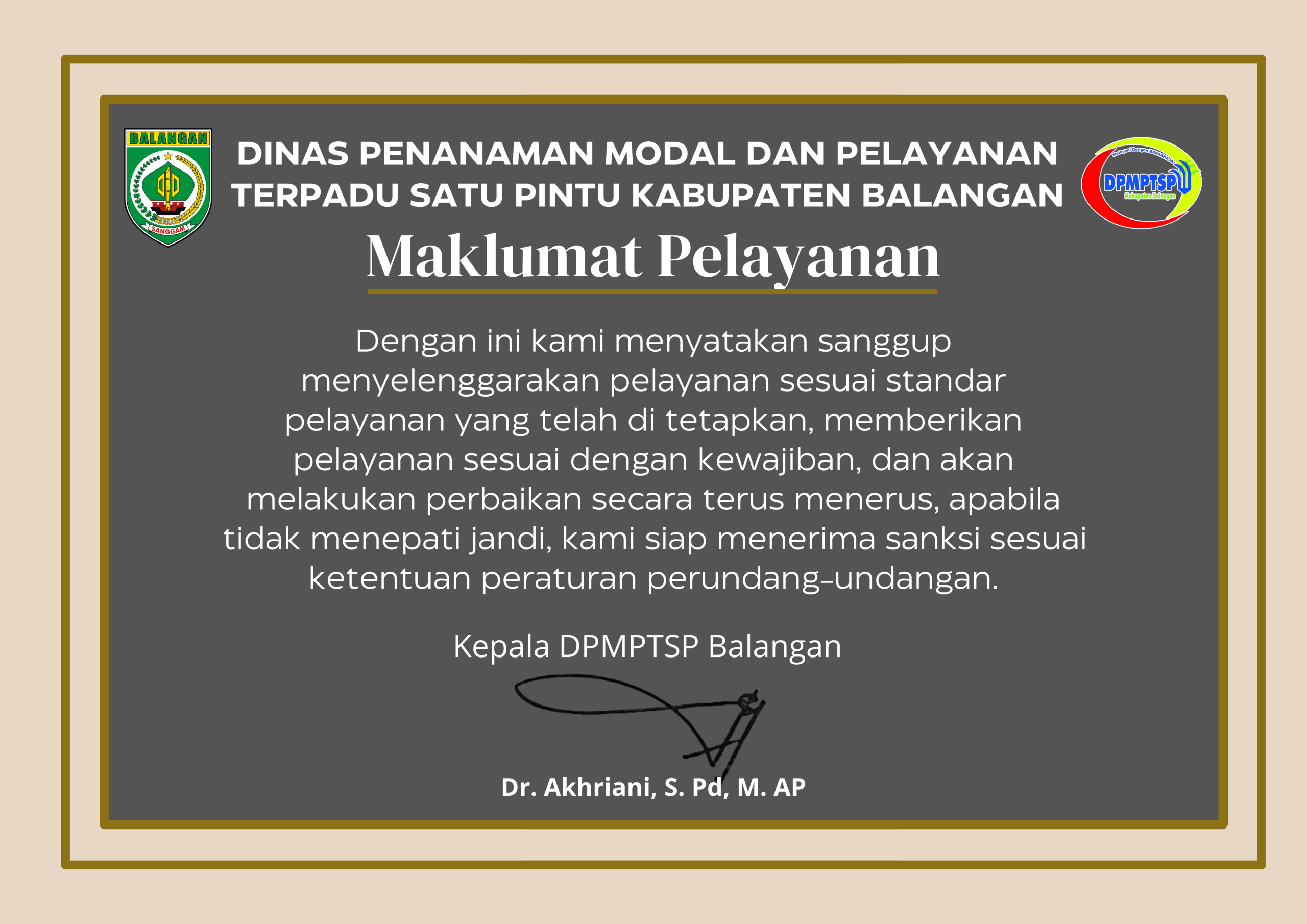 MAKLUMAT PELAYANAN